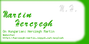 martin herczegh business card